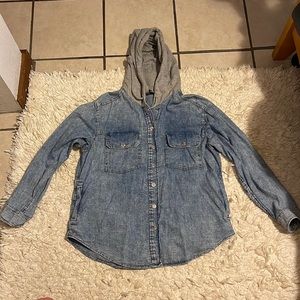 H&M Denim long sleeve with hoodie